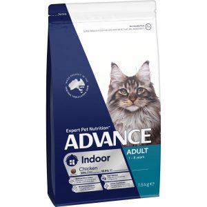 Advance Indoor Adult Dry Cat Food Chicken With Rice 2kg